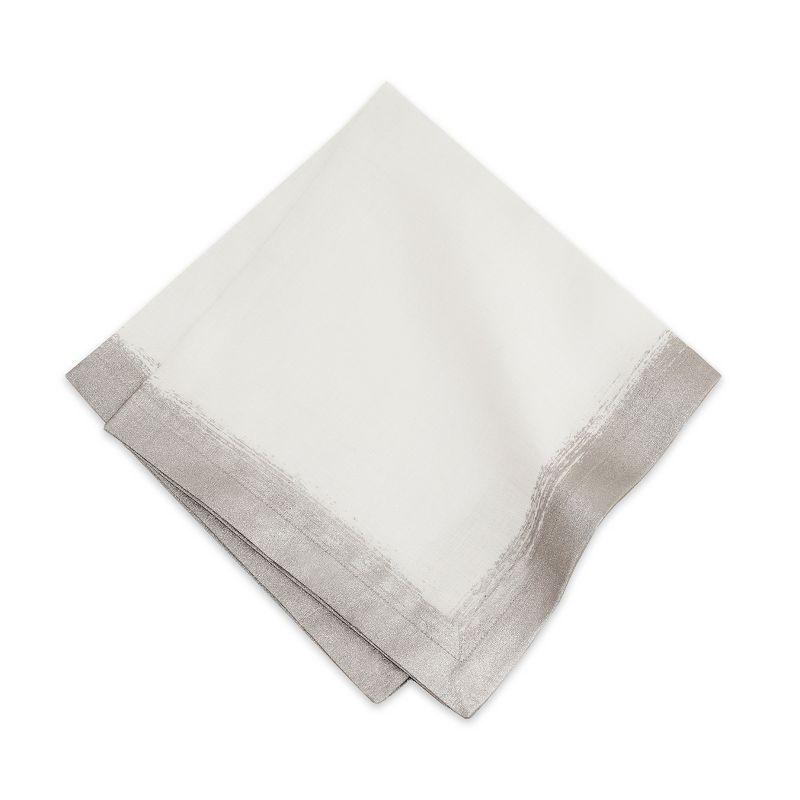 Metallic Brushstroke Linen Blend Napkin