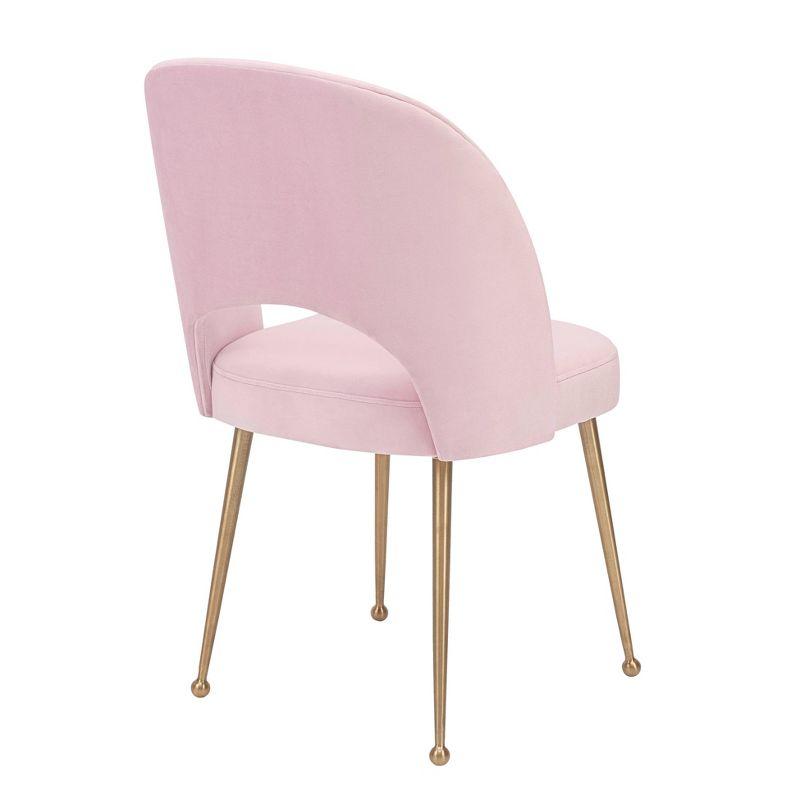 Swell Velvet Metal Side Chair