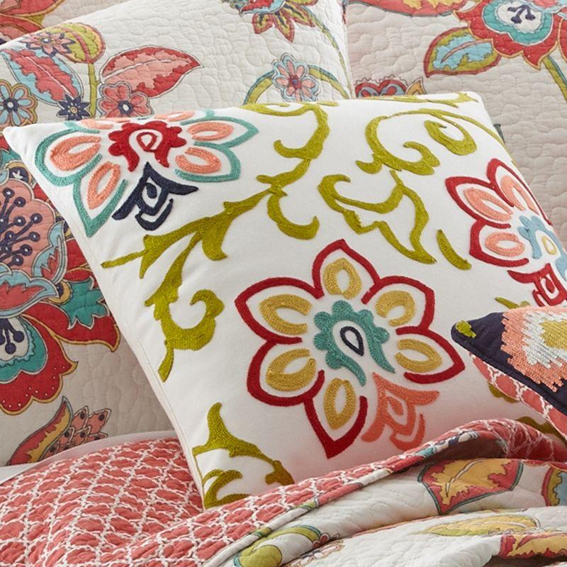 Clementine Spring Floral Decorative Pillow - Levtex Home