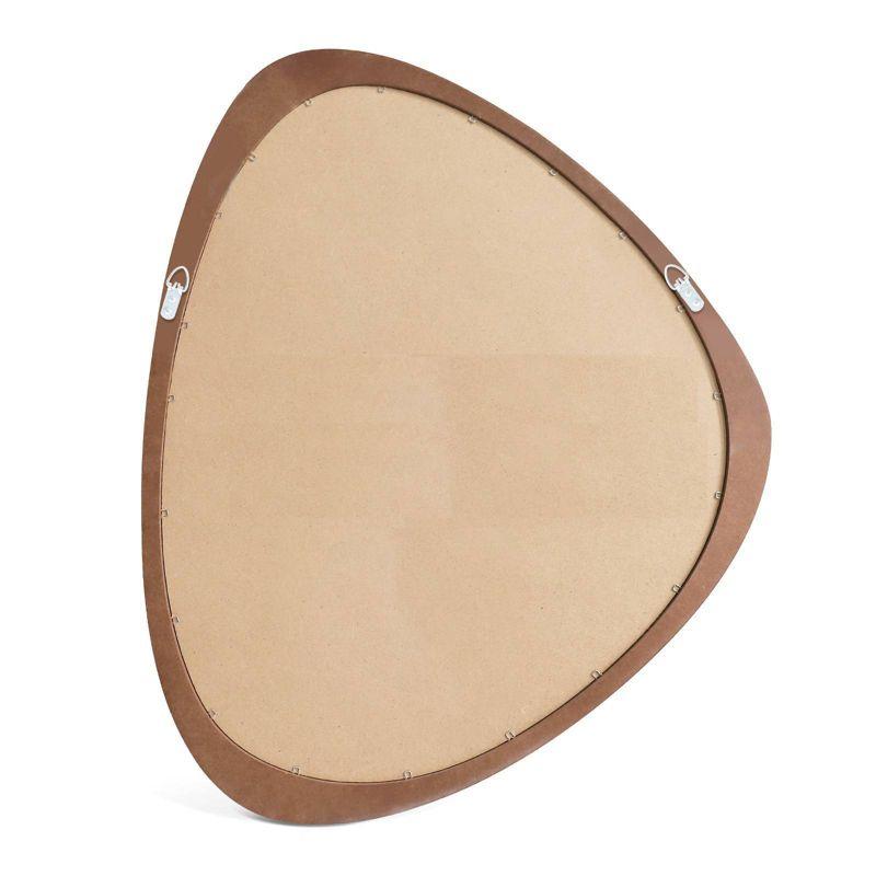 Cotesfield Wood Accent Mirror Irregular Decorative Mirror Asymmetrical Mirror