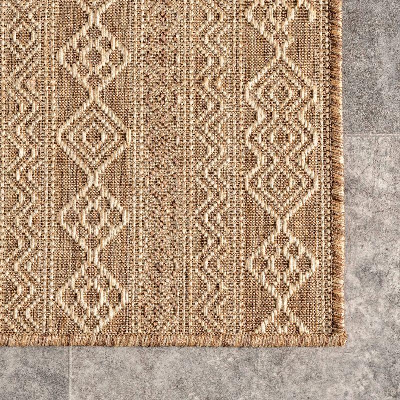 Devon Geometric Striped Indoor and Outdoor Area Rug - nuLOOM