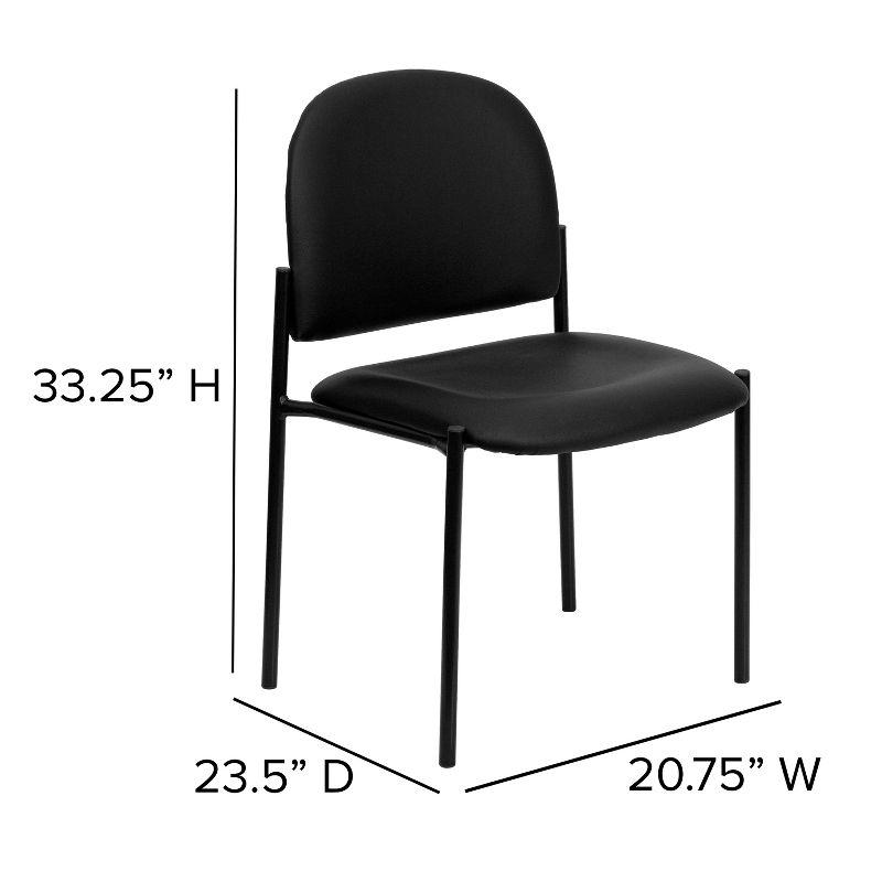 Prather Comfort Stackable Steel Side Reception Chair