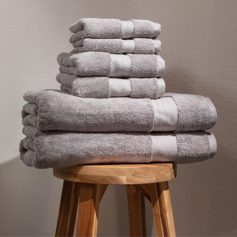 Fabdreams 6 Piece 100% Organic Cotton Towel Set
