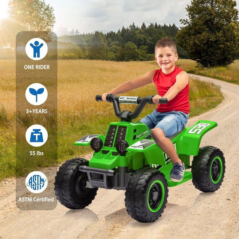 6V Ride On ATV for Kids, Powerful and Safe Ride On Toy with Rechargeable Battery