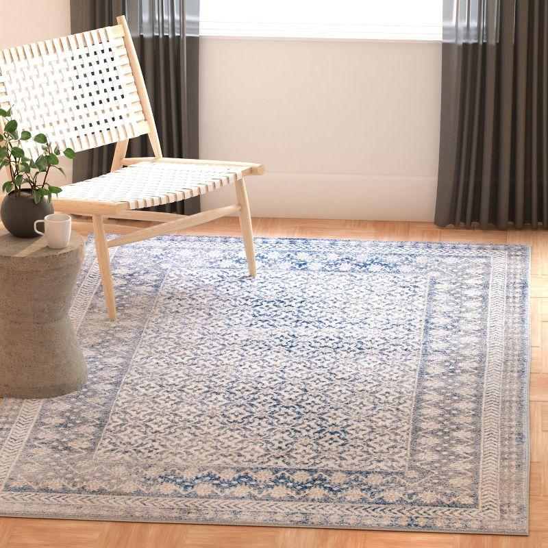 Brentwood BNT899 Power Loomed Indoor Accent Rug - Ivory/Light Grey - 3'x5' - Safavieh