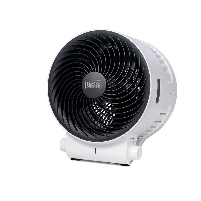 BLACK+DECKER BLACK+DECKER Dual Function Desktop Heater & Fan, 3 Settings, 750W/1500W Space Heate, White