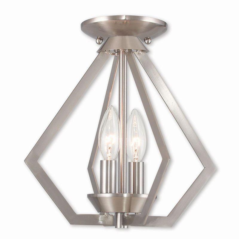 Livex Lighting Prism 2 - Light Chandelier in  Brushed Nickel