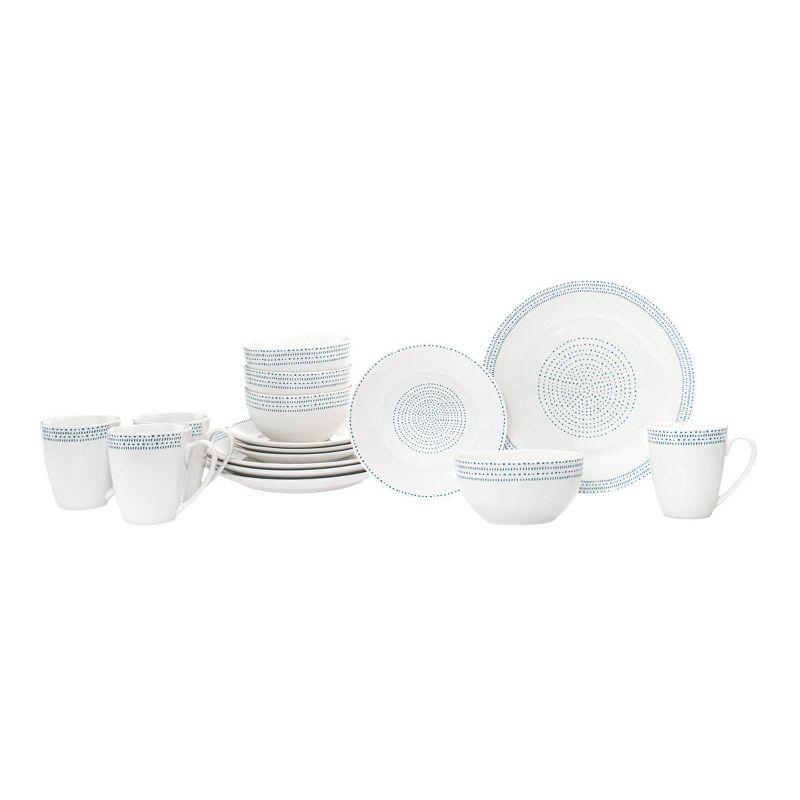 Staccata 16 Piece Porcelain Dinnerware Set