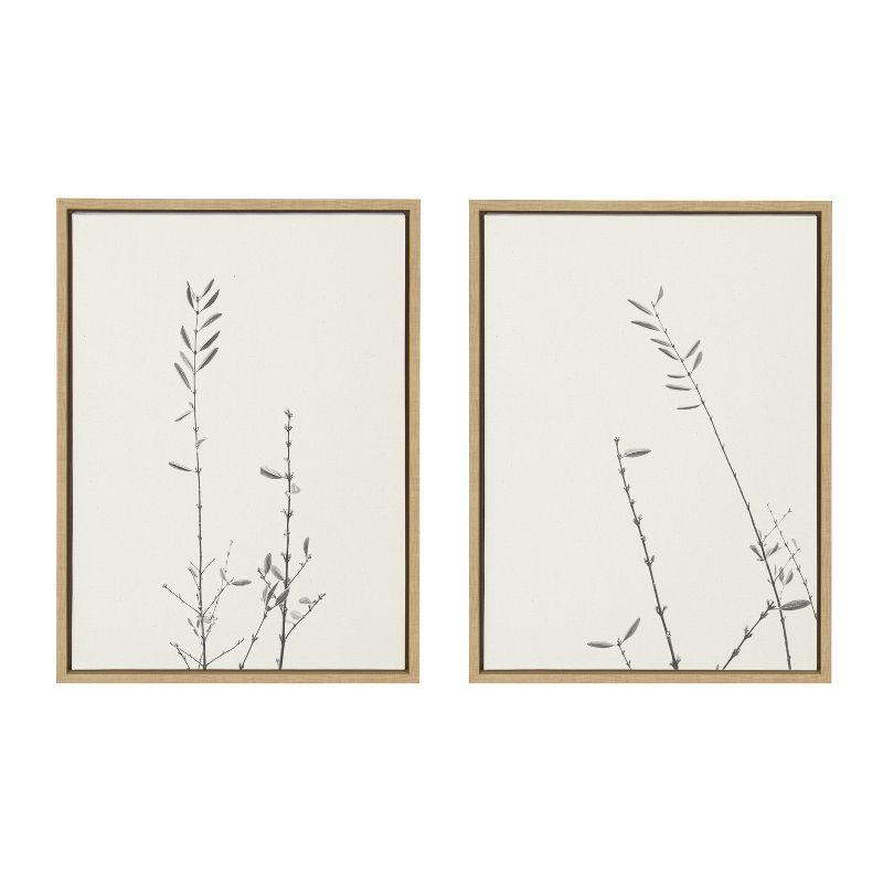 Kate and Laurel Sylvie Retro Tennessee Botanicals Framed Canvas by Stephanie Klatt