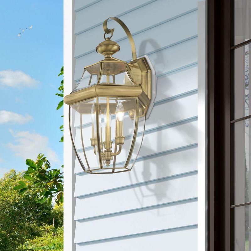 Livex Lighting Monterey 3 - Light Wall Light in  Antique Brass