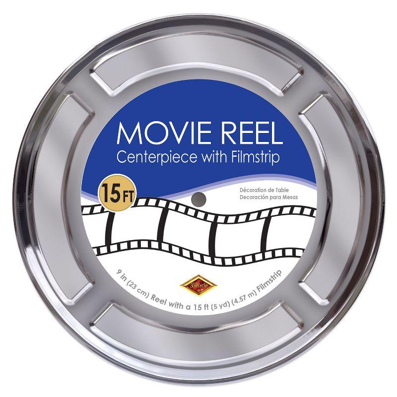 Beistle Movie Reel w/Filmstrip Centerpiece, 9", (1/Pkg) Multicolored