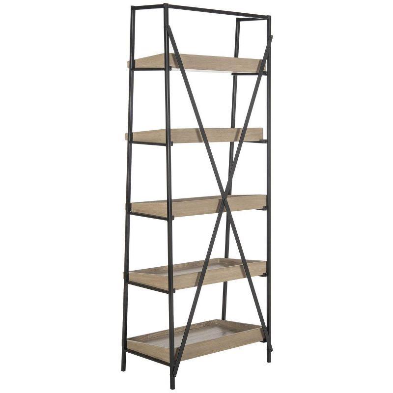 Joel Etagere - FOX4272 - Light Brown/Black - Safavieh Couture