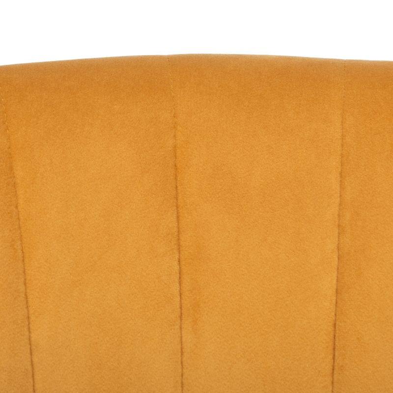 Stazia Wingback Accent Chair - ACH4502 - Marigold/Black - Safavieh