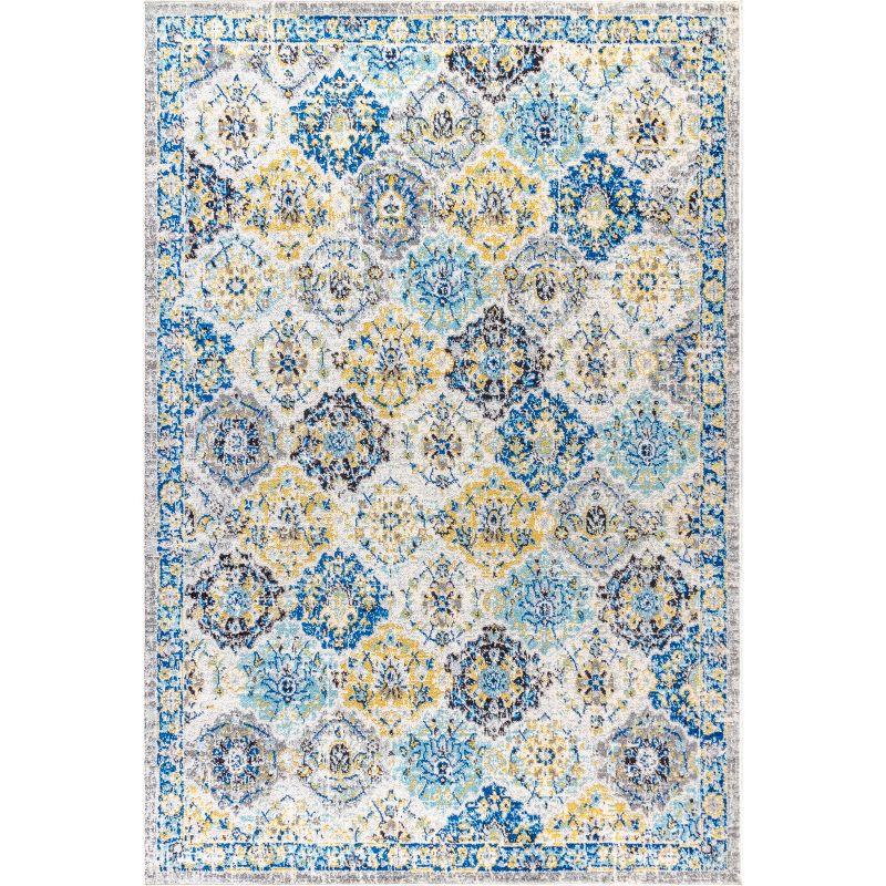 Modern Persian Boho Vintage Trellis Area Rug - JONATHAN Y