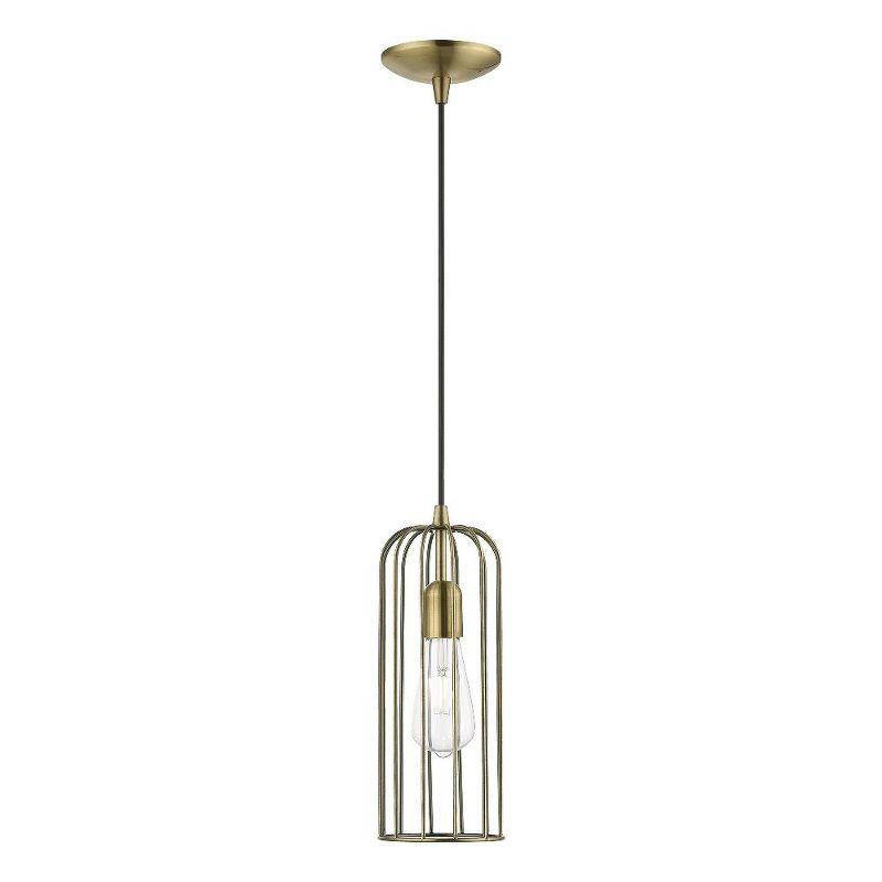 Livex Lighting Glenbrook 1 - Light Pendant in  Antique Brass