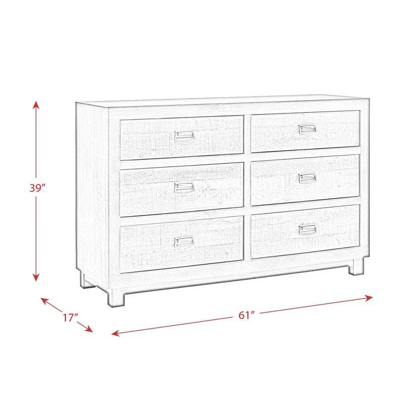 6 Drawer Harrison Dresser Walnut - Picket House Furnishings