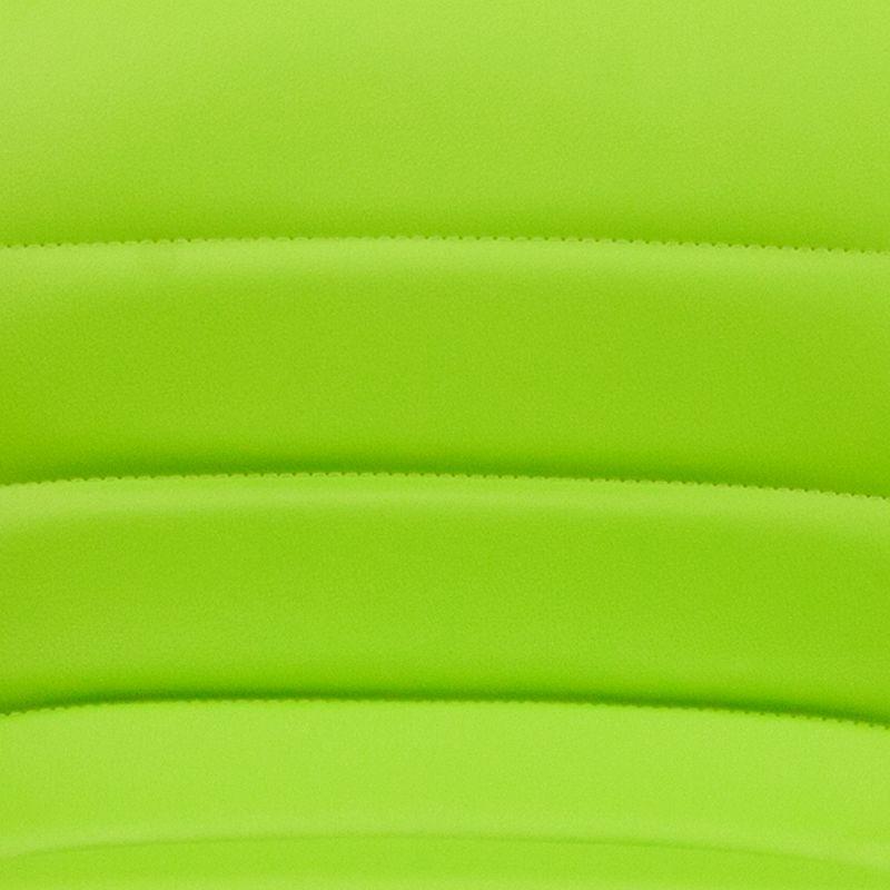 Flash Furniture Modern Green Vinyl Adjustable Bar Stool with Back, Counter Height Swivel Stool with Chrome Pedestal Base