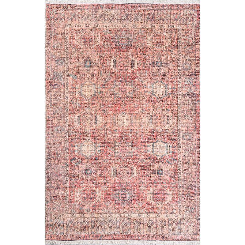 Helena Multi-Color Cotton and Polyester Rectangular Rug