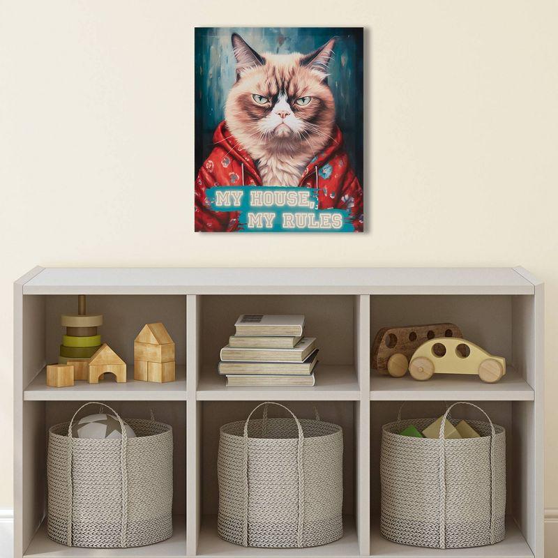 510 Design Grumpy Cats " Grumpy Cats My House, My Rules " by Tessa Kane