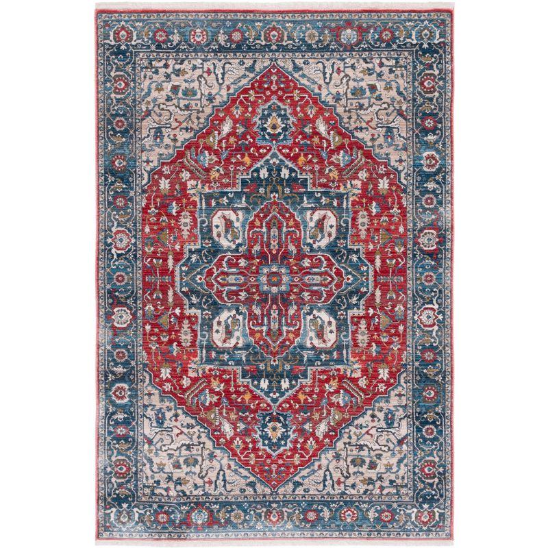Vintage Persian VTP479 Power Loomed Indoor Area Rug - Red/Blue - 5'x7'6" - Safavieh