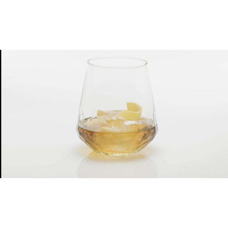 Libbey Hammered Libbey Base All-Purpose Stemless Wine Glasses (Set of 8)