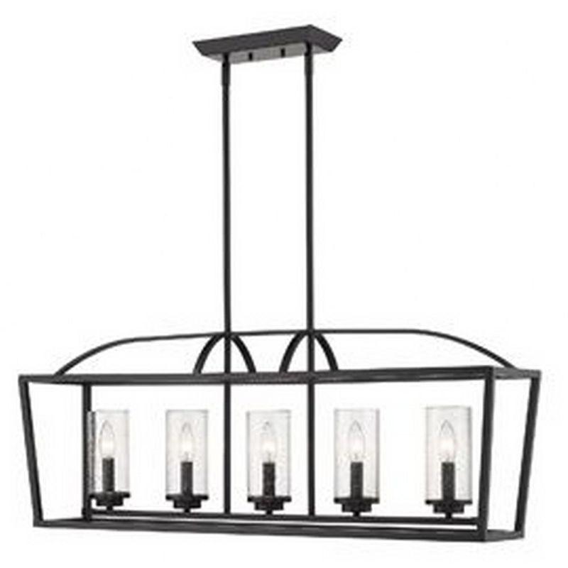 Golden Lighting Mercer 5 Light Linear Pendant