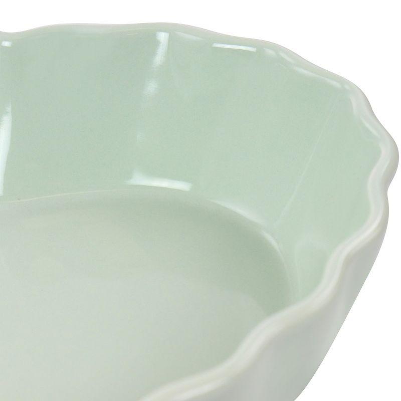 Mint Green Heart Shaped Ceramic Baking Dish