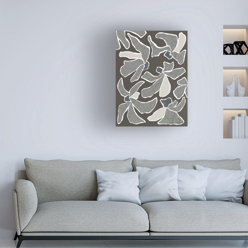 Trademark Fine Art Modern & Contemporary " Gray Flower Blooms I "