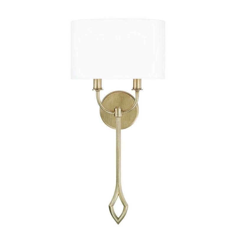 Capital Lighting Claire 2 - Light Wall Light in  Brushed Champagne