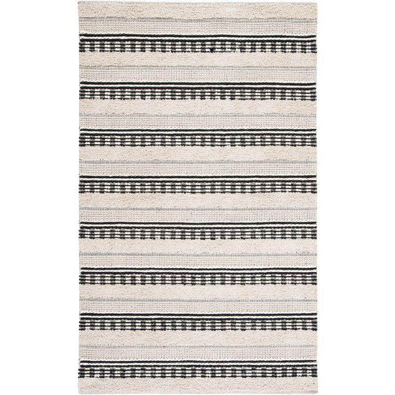 Natura NAT651 Hand Woven Area Rug - Beige/Black - 6'x9' - Safavieh.