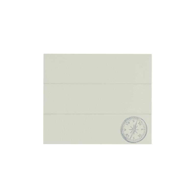 Linon Set of 4 26.4" Compass Finish Plank Tray Tables with Matching Stand Light Gray: Acacia & Rubberwood, Foldable