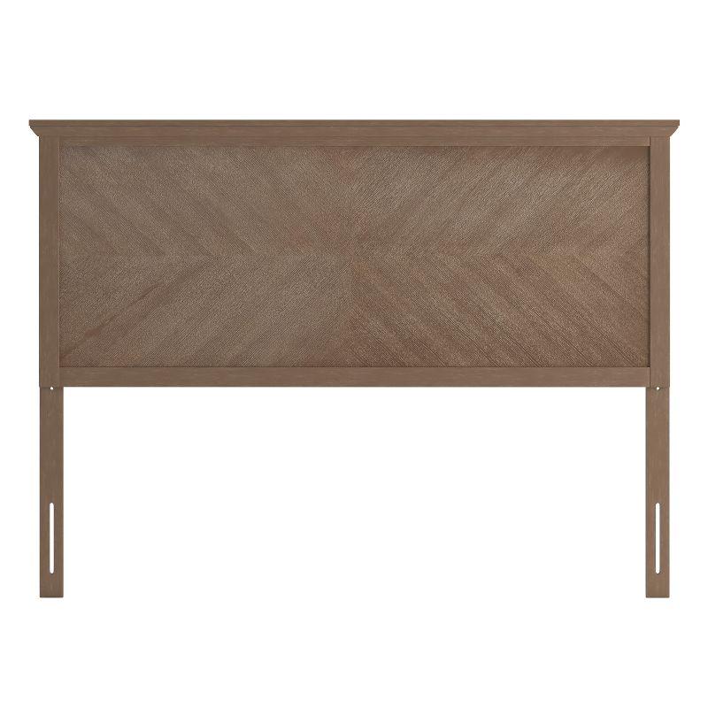 Flash Furniture Fiona Herring Bone Wooden Adjustable Headboard for Universal Metal Bed Frames