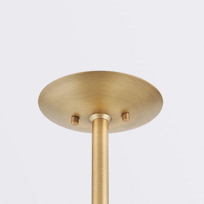 Dion Pendant Light by Colin King x Troy Lighting - Brass and White / 24" Dia