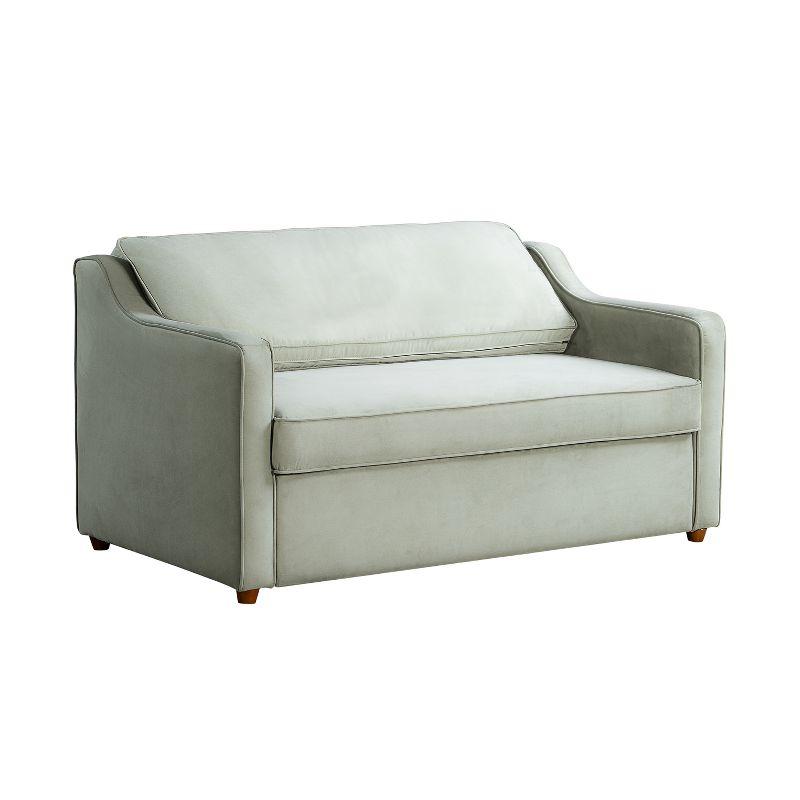 Serta Juliette 62.2'' Full Convertible Sofa w/ Velvet Upholstery