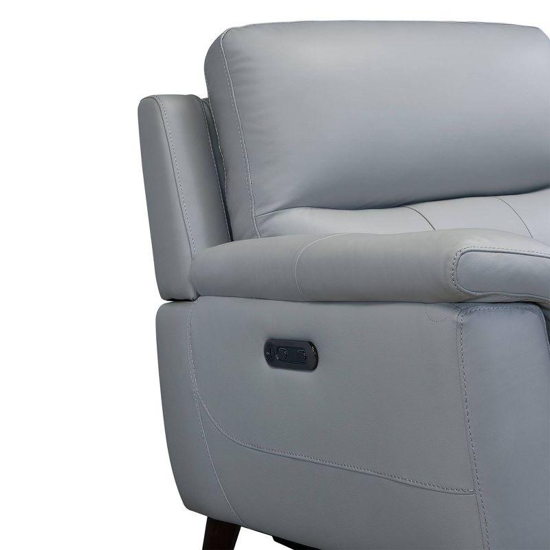 Lizette Contemporary Leather Power Recliner Chair with USB Gray - Armen Living