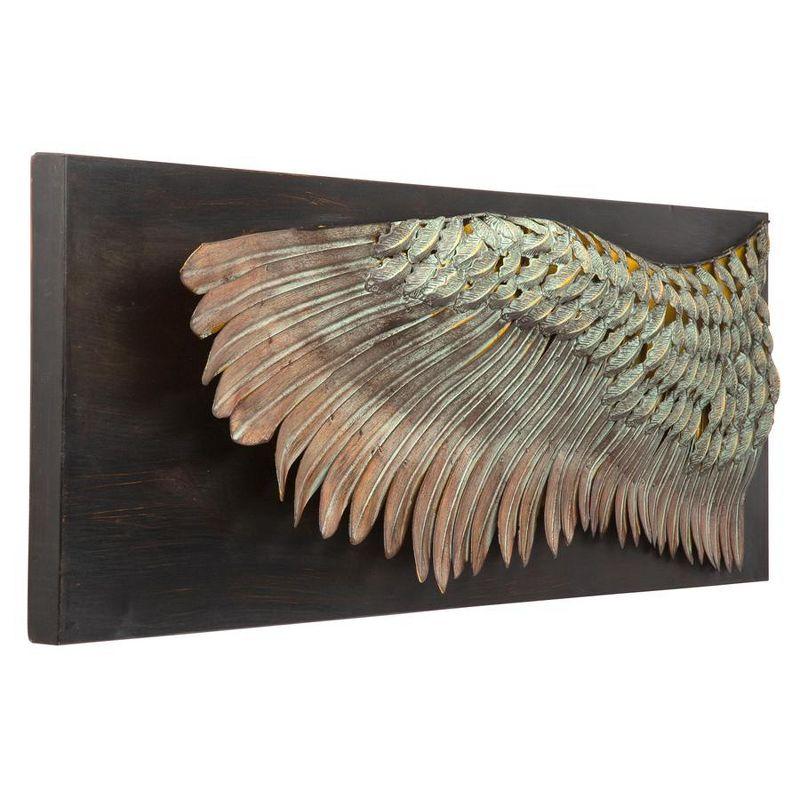 Design Toscano Wing of Icarus Sculptural Metal Wall Frieze