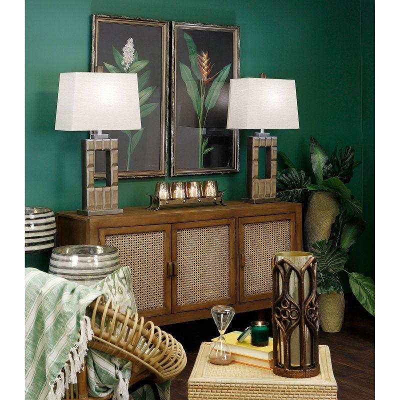 StyleCraft Easton Woven Cane Sideboard Natural: Mango Wood, Transitional Style, Divided Storage, No Assembly Required