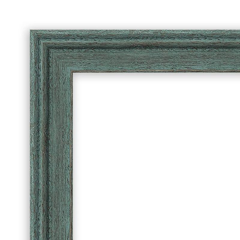 31"x23" Upcycled Wood Frame Gray Cork Board Teal - Amanti Art