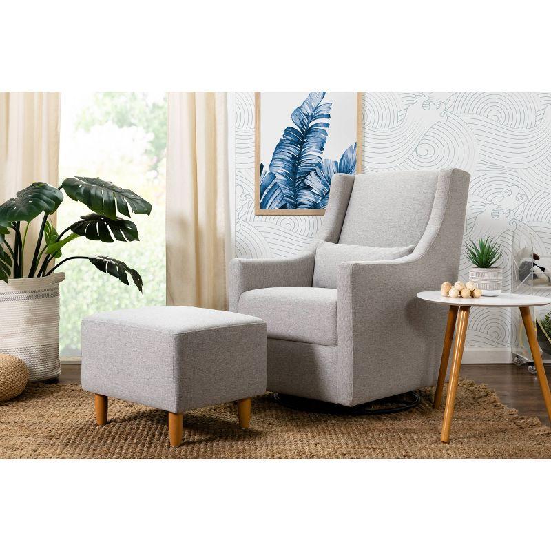 Toco Swivel Glider with Ottoman Set