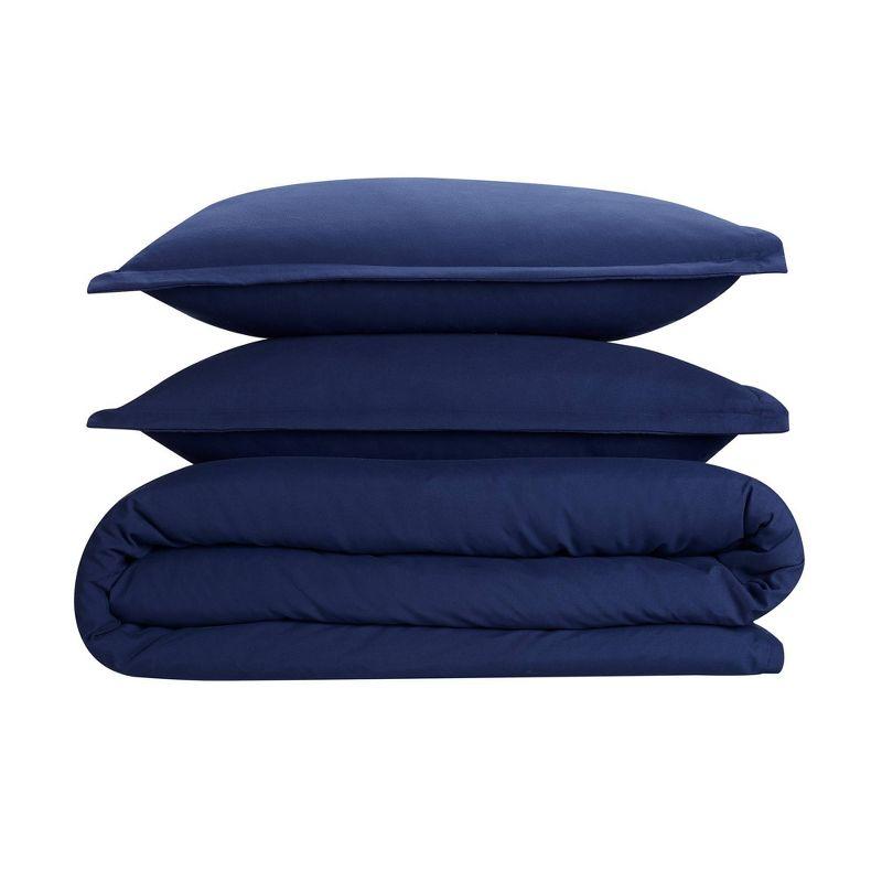 Serta Simply Clean Antimicrobial 3 Piece Duvet Cover Set