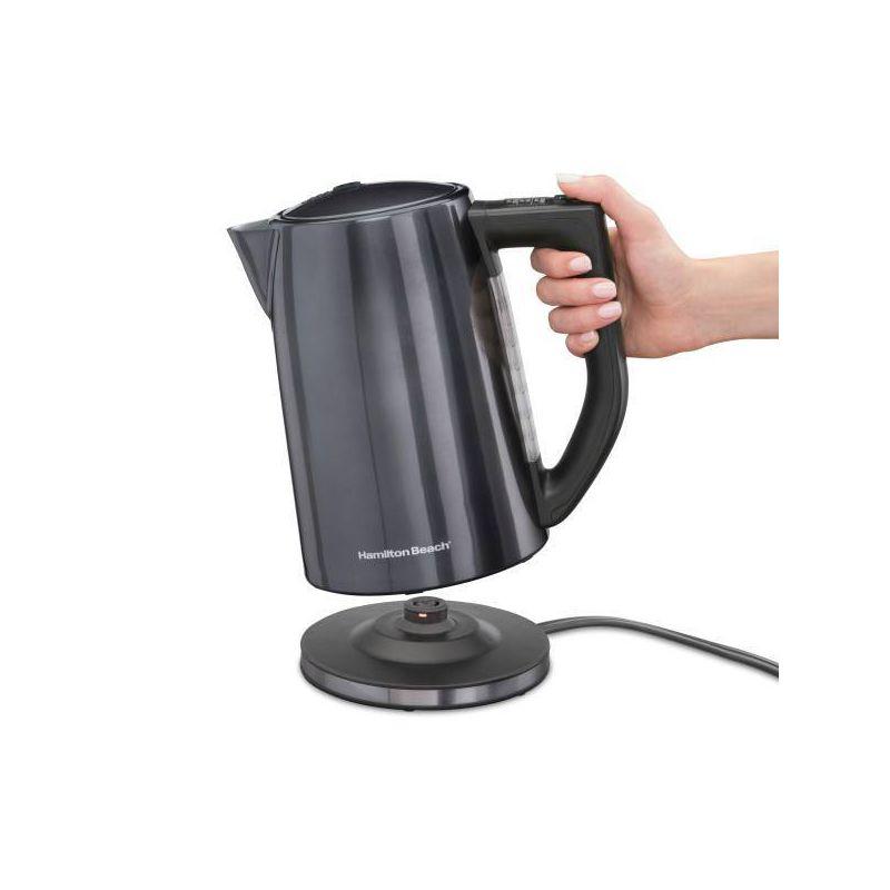 Hamilton Beach Vari Temp 1.7L Kettle - 41027R: Variable Temperature Electric Tea & Water Kettle, 1500W, Stainless Steel