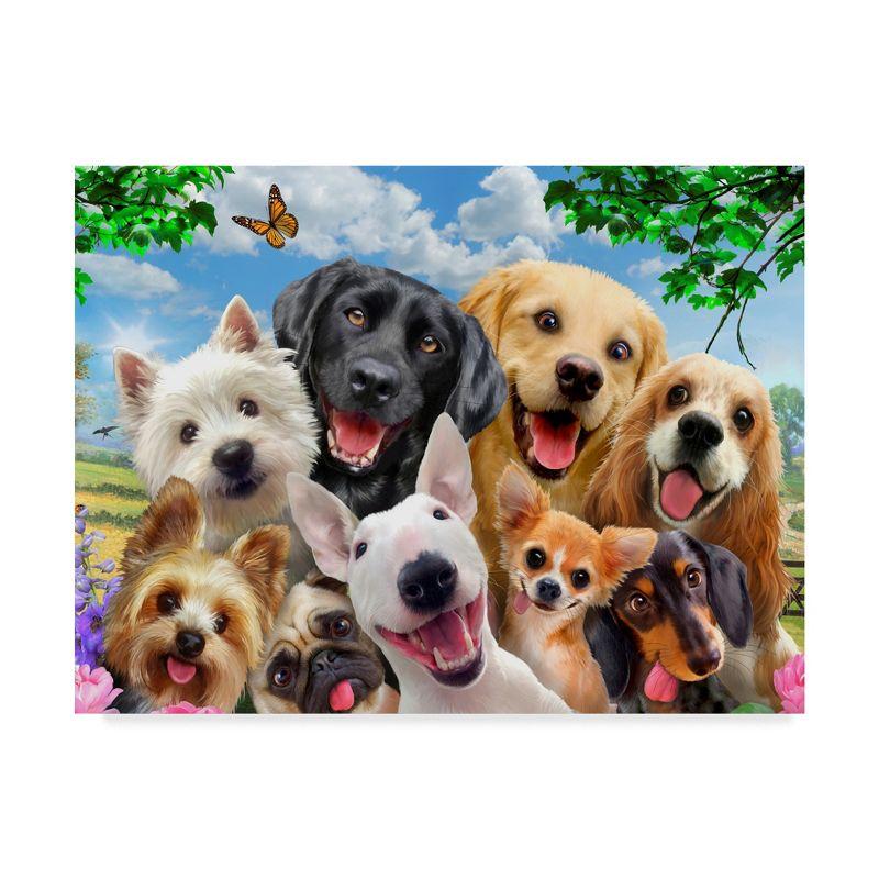 Howard Robinson Happy Dogs Canvas Art with Floater Frame