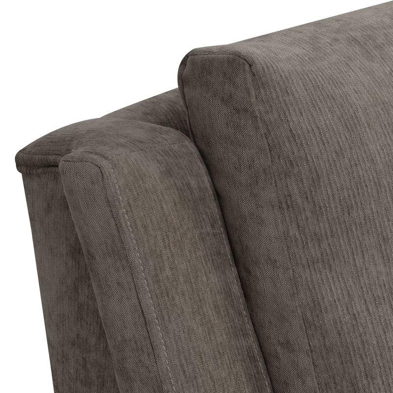 Lincoln Accent Chair Cocha Mocha - Picket House Furnishings: Gold Legs, Mid-Century, Foam Filled Comfort