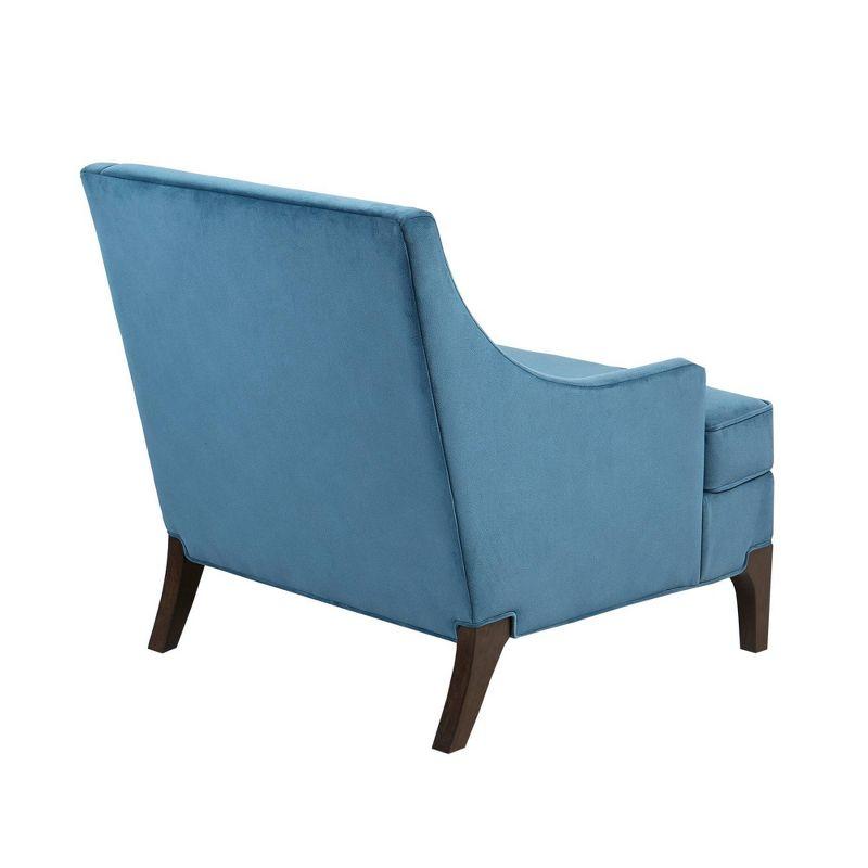 Anna Martha Stewart Anna Velvet Armchair with Lumbar Pillow