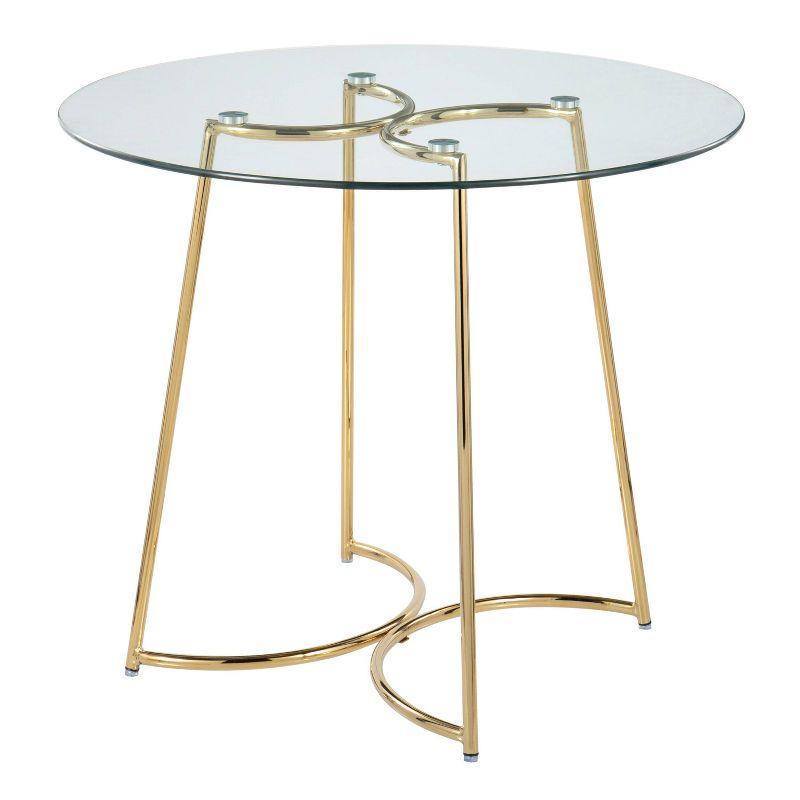 35" Cece Tempered Dining Table - LumiSource