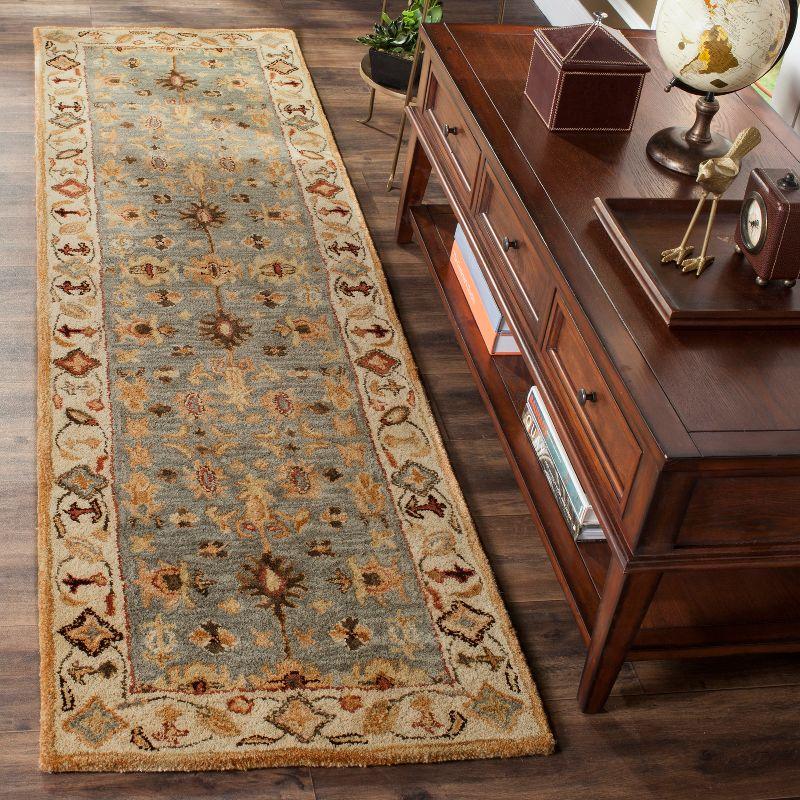 Royalty ROY343 Hand Tufted Runner Rug - Blue/Beige - 2'3"x7' - Safavieh.