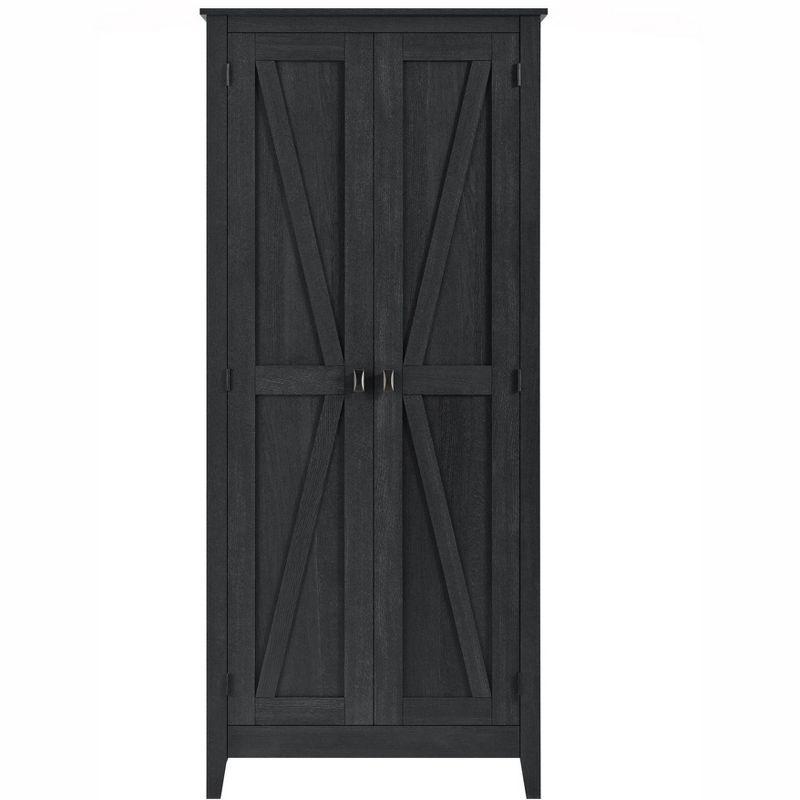 Farmington 31.5" Wide Storage Cabinet, Black Oak