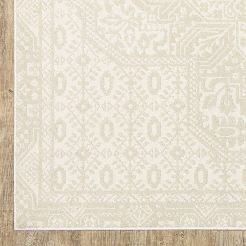 Oriental Weavers Raylan RAY09 Ivory/Beige Indoor Area Rug - 3'3" x 5'