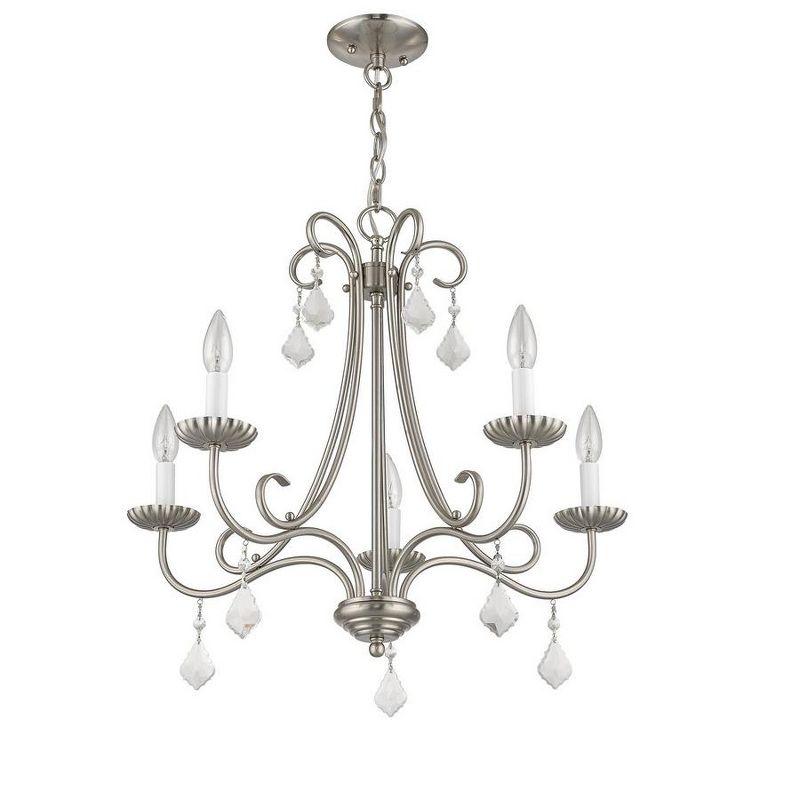 Livex Lighting Daphne 5 - Light Chandelier in  Brushed Nickel