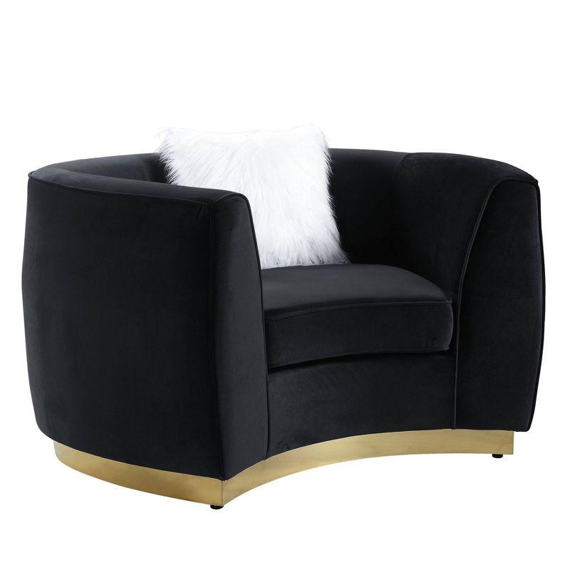 Tejster Velvet Barrel Chair